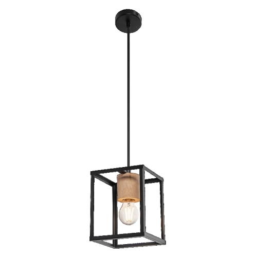 DECOR NAIROBI PENDANT BK WD E27    OSRAM
