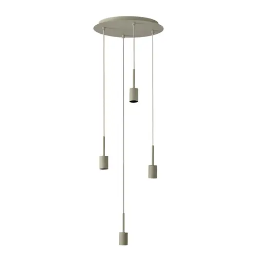 Decor Needle Pendant Plate 4xE27 Beige