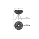DECOR PAPER DROP TABLE 1XE27       LEDV