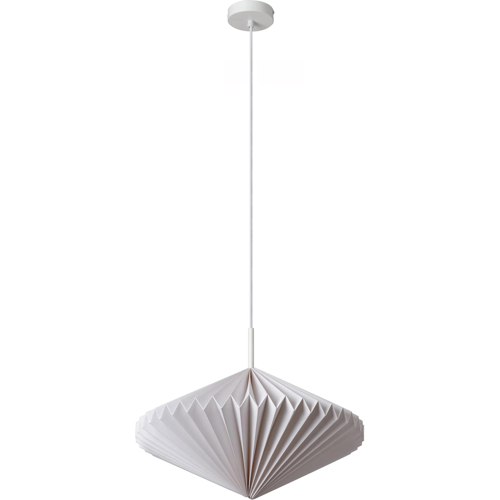 Decor Paper Lantern Diamond Pendant E27 White