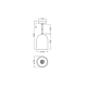 DECOR PILL PENDANT 1XE27 WT        LEDV