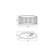 DECOR PLASTER BAND WALL 345 1XE27  LEDV