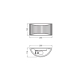 DECOR PLASTER BANDFLAT W 290 1XE27 LEDV