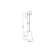 DECOR PLASTER CONE PEND E27 WT     LEDV