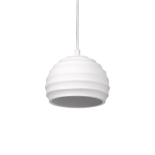 DECOR PLASTER CUP PENDANT E27 WT   LEDV