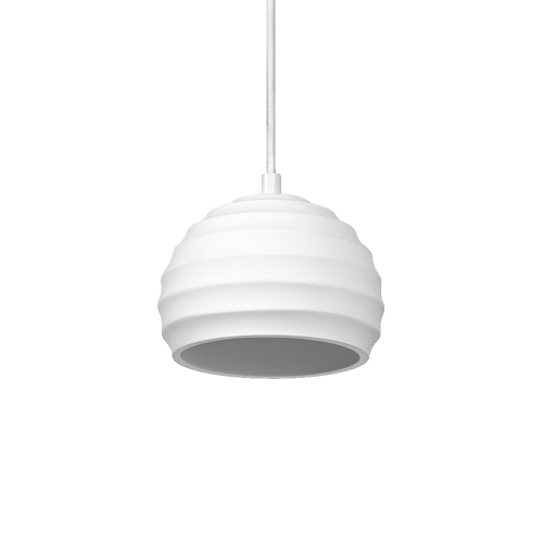 DECOR PLASTER CUP PENDANT E27 WT   LEDV