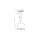 DECOR PLASTER CUP PENDANT E27 WT   LEDV