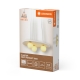 DECOR PLASTER NEST PEND 3XG9 WT    LEDV