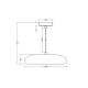 DECOR PLASTER PURE PEND 300 E27 WT LEDV