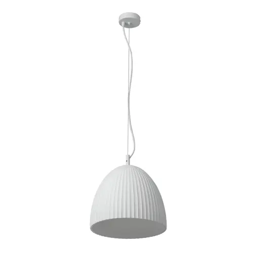 Decor Plaster Routes Bell Pendant 1XE27 White