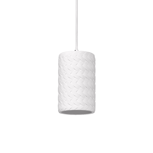DECOR PLASTER TUBE PENDANT E27 WT  LEDV