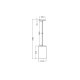 DECOR PLASTER TUBE PENDANT E27 WT  LEDV