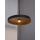 Decor Plate Pendant E27 Black Wood Decor