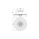 DECOR PLISSEE CEILING E27 DG       LEDV