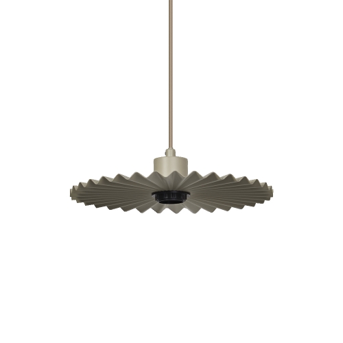 DECOR PLISSEE PENDANT E27 BG       LEDV