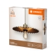 DECOR PLISSEE PENDANT E27 BG       LEDV