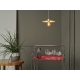 DECOR PLISSEE PENDANT E27 BG       LEDV