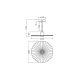 DECOR PLISSEE PENDANT E27 BG       LEDV