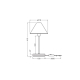 DECOR PULP TABLE  DIM E14 WT       LEDV