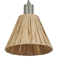 DECOR RAFFIA PENDANT 1XE27 GN      LEDV