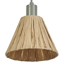 DECOR RAFFIA PENDANT 1XE27 GN      LEDV