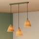 DECOR RAFFIA PENDANT LINEAR 3XE27GNLEDV