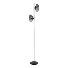 Decor Smoke Glass Floor 2xE14 Black