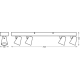 DECOR SP NEPTUNE 708MM 27W SEL WT  LEDV