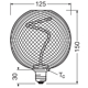 DECOR SPIRAL FILAMENT LAMP IN METAL HOUSING 3.5W 818 E27