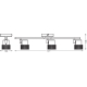 DECOR SPOT CORK 3X3.4W 927 GU10 BK LEDV