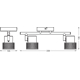 Decor Spot Cork Black 2x3.4W 927 DIM