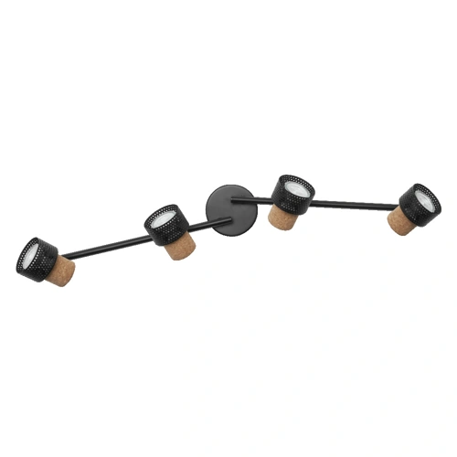 Decor Spot Cork Black 4x3.4W 927 DIM