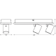 DECOR SPOT MARS 408MM 29W SEL BK   LEDV