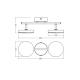 DECOR SPOT MOON 2SPOT 10.5W 830 BK LEDV
