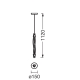 DECOR SWIRL PEND VERT 18W830 CLICKDLEDV