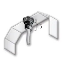 DEOS průchodka M13x1 bílá; Kód: 99-066-1