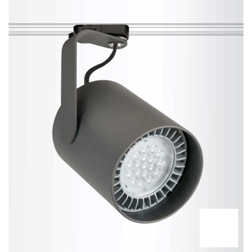DEOS tracklight LED L-135 1x23W 3000K IP20 ; 40° white vc. COIN111 AC