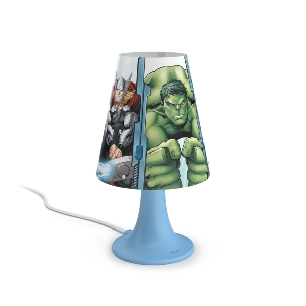 Dis Avengers Led Table Lamp Blue, Superhero Floor Lamp