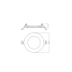 DL SLIM ALU D100 V 8W MS 840 WT    LEDV