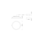 DOWNLIGHT COMFORT OPAL D250 P 42W ML 93040 OP WT