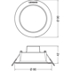 DOWNLIGHT IP44 DN 90 4W 830 WT