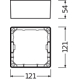 DOWNLIGHT SLIM SQUARE FRAME  105 WT