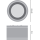 DOWNLIGHT SURFACE IP65 DN 160 P 30W 840 36D WT
