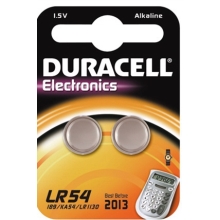 DURACELL baterie alkalická knoflíková LR54/189 ; BL2