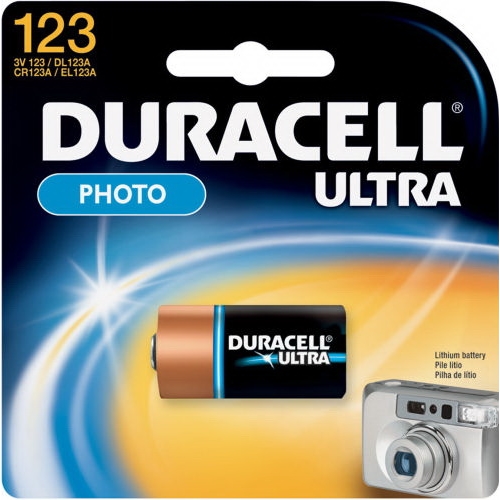DURACELL baterie lithiová foto. ULTRA CR123/A123/CR17345; BL1