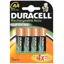 DURACELL baterie nabíjecí SUPREME.ACCU 2450mAh AA/HR6 ; BL4