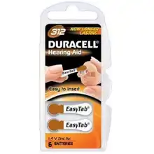 DURACELL batteries for hearing aids DA 312 Activair 6 pcs