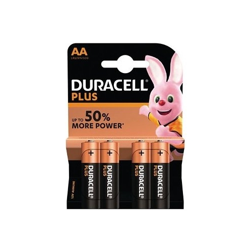 DURACELL battery alkaline PLUS NEW AA/LR6/MN1500 ;BL4