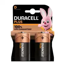 DURACELL battery alkaline PLUS NEW D/LR20/MN1300 ; BL2