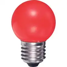 DURALAMP LED chandelier Ping Ball P45 0.5W/E27 240V red